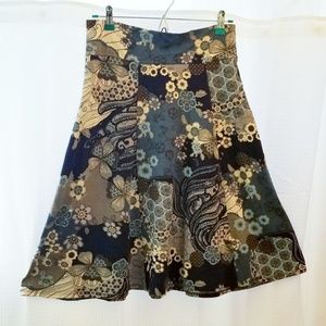 Salaam blue floral skirt size L